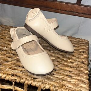 Cream Kids Mary Jane Shoes